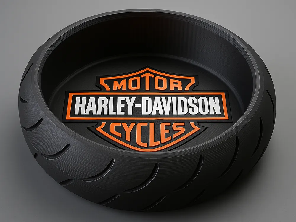 Tăviță Organizatoare Chei Moto – Design Harley-Davidson