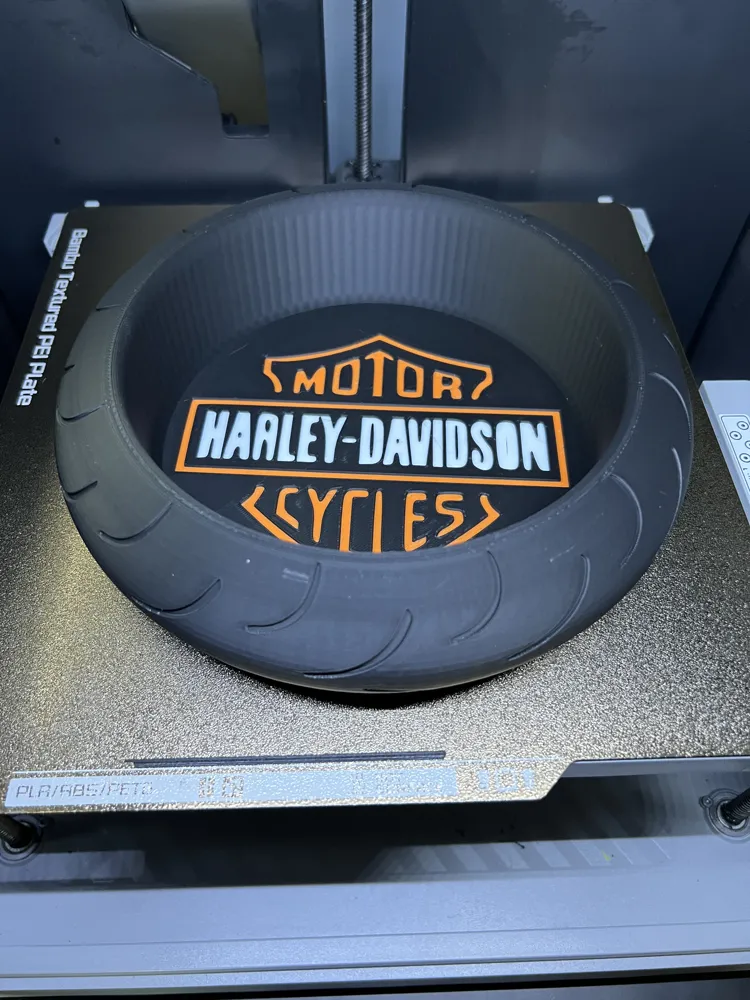 Tăviță Organizatoare Chei Moto – Design Harley-Davidson