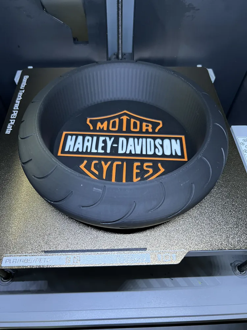 Tăviță Organizatoare Chei Moto – Design Harley-Davidson