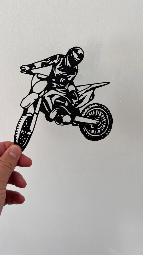 MotoCross 3D – Decor Moto pentru Perete