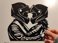 Biker Love Silhouette