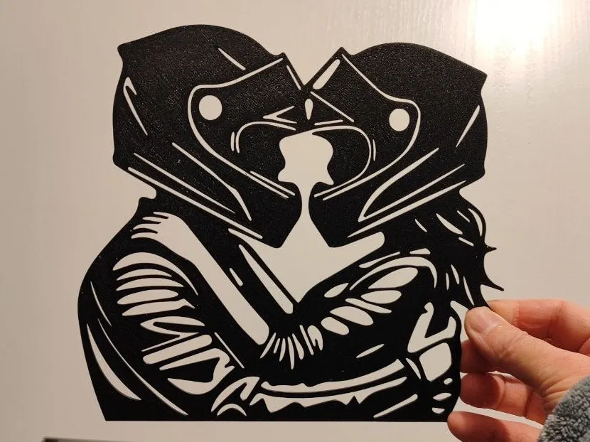 Biker Love Silhouette
